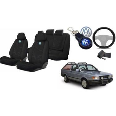 Imagem de Combo Exclusivo: Capas de Bancos Parati 82-96 + Volante + Chaveiro Vol