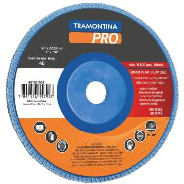 Imagem de Disco Flap para Acabamento 7" - Grão 60 Tramontina PRO