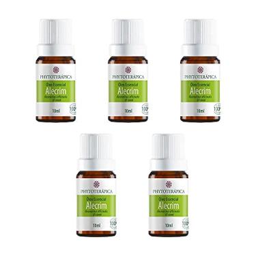 Imagem de Phytoterápica Kit 5x Óleo Essencial de Alecrim 10 ml – Aroma Herbal Revigorante – Uso em Difusores e Massagens – Frascos de Vidro com Gotejador