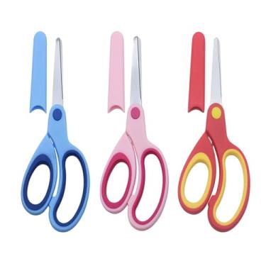 Imagem de Baoblaze Tesoura para canhotos 3 peças, aço inoxidável, ergonômica, tesoura para canhotos multiuso, de costura para artesanato de escritório, corte de roupas