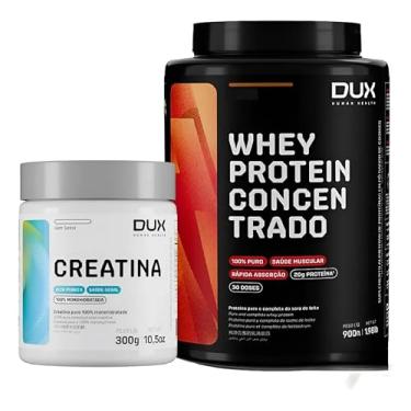 Imagem de Kit Whey Protein 100% Concentrado Sabor Doce de Leite Pote 900g + Creatina 100% Monohidratada de 300g