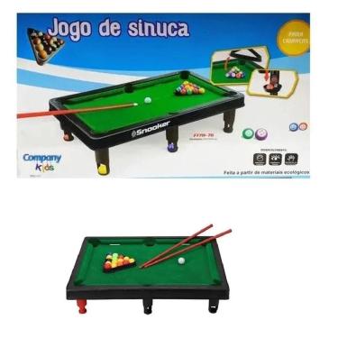 Imagem de Brinquedo Jogo De Sinuca Bilhar C/Taco E Bolas Infantil