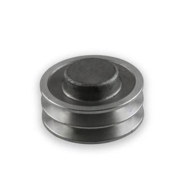Imagem de Polia de Alumínio 110mm 2 Canais Perfil A Sem Furo - Mademil