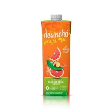 Imagem de Chá Verde Gelado Desinchá Sabor Laranja Moro e Gengibre 1L