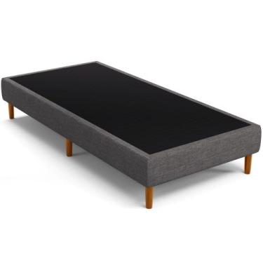 Imagem de Base Para Cama Box Solteiro 88cm Sleep W01 Linho Cinza Escuro - Lyam D
