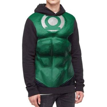Imagem de Moletom Com Capuz Herói  Lanterna Verde Ref:340 - smoke, Preto, GG