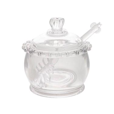 Imagem de Meleira de Cristal C/Pegador Plástico Daisy Transparente 200ml Wolff