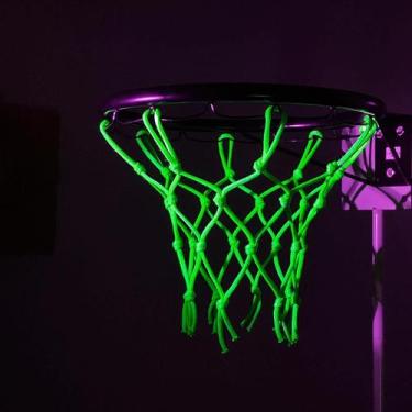Imagem de Aro De Basquete Infantil Preto Com Rede Neon - Grecco S/A