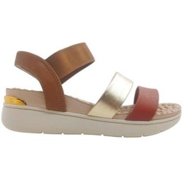 Imagem de Sandália Feminina Casual Dia a Dia Passeio Trabalho Ultra Conforto Palmilha Massageadora Anatomica M-Feminino