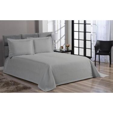 Imagem de Cobre Leito Colcha Piquet Liso Solteiro 2 Peçs Preço - Confeccoes Elba