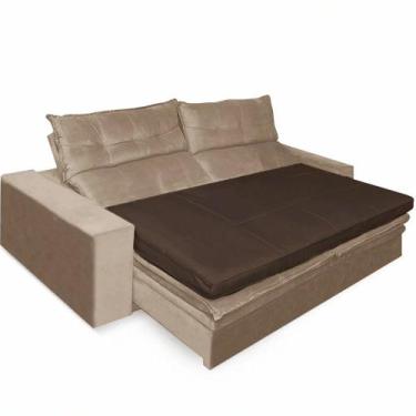 Imagem de Pillow Top para Sofá Home&Cia 10cm 1200g/m² 220x100cm Marrom