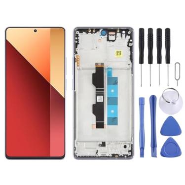 Imagem de tela Para Xiaomi Redmi Note 13 Pro 4G Original Material AMOLED Digitalizador de tela LCD Montagem completa com quadro substituição da tela
