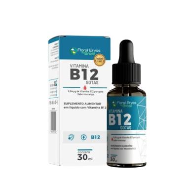 Imagem de Vitamina B12 em Gotas 30ml Metilcobalamina – Sabor Morango Floral Ervas