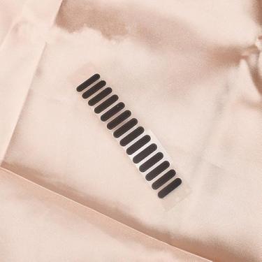 Imagem de 5 peças de material de fibra de alta densidade para celular adesivos de rede à prova de poeira alto-falante malha adesivo antipoeira, preto (padrão curto)