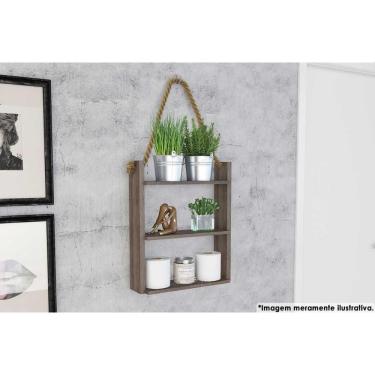 Imagem de Prateleira Decorativa Sala Estar Am 3119 Rustico - Movelbento
