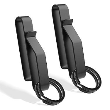 Imagem de Clipe de suporte de chave de cinto, serve para cintos de serviço padrão ou extragrossos, clipe tático de liberação rápida para chave de cinto projetado para guardas de prisão policial, agência de