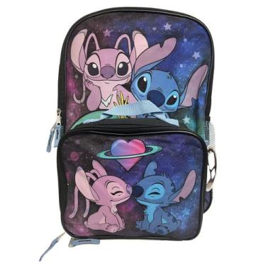 Imagem de Mochila Disney Lilo and Stitch 40cm com kit de almoço isolado - Lightb