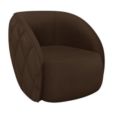 Imagem de Poltrona Decorativa Para Sala Living Olimpo M03 material sintético Mar