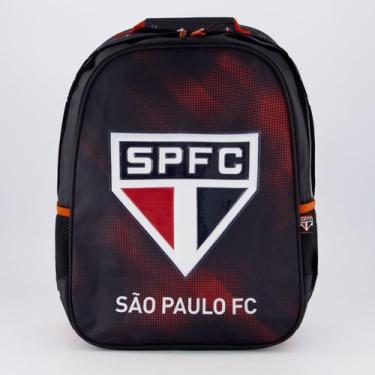 Imagem de Mochila São Paulo Juvenil Preta e Vermelha - Xeryus, Único