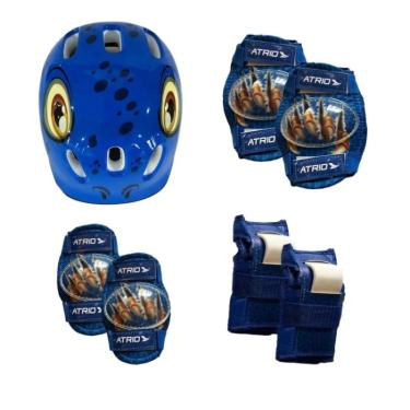 Imagem de Kit De Proteção Atrio Infantil Dinossauro - Azul