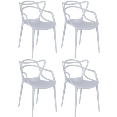 Imagem de Kit 4 Cadeiras Allegra - Cinza