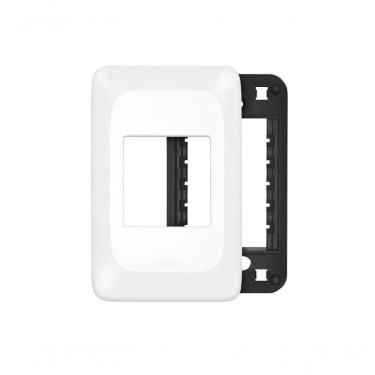 Imagem de Pial Pop Modulo Placa+Suporte 2 Postos 4X2 Lgp22