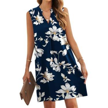 Imagem de Vestido Wior Spring para mulheres com decote em V Vestido de verão de 
