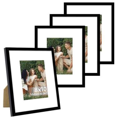 Imagem de JCJMY Conjunto de 4 porta-retratos 20 x 25 cm com 12 x 17 cm, tela de 13 x 17 cm com tapete ou 20 x 25 sem tapete, moldura para pôster de parede 20 x 25 cm com acrílico resistente a estilhaçamento