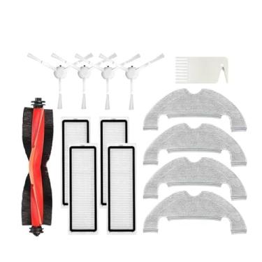 Imagem de Compatible With Xiaomi Robot Vacuum X10 Robot Vacuum Cleaner Parts Replacement Main Side Brush Hepa Filter Mop Cloth Dust Bag Accessories(Gold)