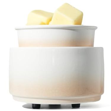 Imagem de QCYBDGLOV Aquecedor elétrico de cerâmica para derretimento de cera e derretimento de óleo de cubo fofo pequeno aquecedores aromaterapia para queimador decorativo doméstico derrete vela perfumada aroma