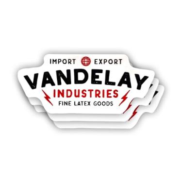 Imagem de (3 peças) Adesivo de paródia Vandelay com frases motivacionais sarcásticas com citação humorística decalque de vinil para Kindle, laptop, garrafa de água, capacete rígido de telefone, adesivo de