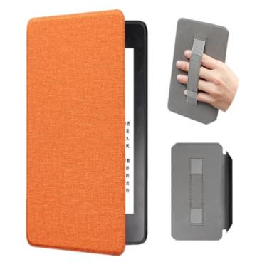 Imagem de Akacy Textura de tecido com capa de alça para Kindle 12 Geração de 7 polegadas (2024, modelos SA568B e SA569P). Capa traseira de borracha TPU de silicone flexível e fina, com cantos reforçados (1)