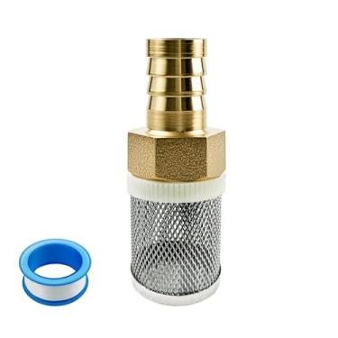 Imagem de Conexão de mangueira de junta de tubo de cobre com filtro de aço inoxidável de 19 mm, para jardim, piscina, aquário, filtros de peixes, filtro de entrada de mangueira, filtros de sucção reduzem a
