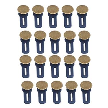 Imagem de Botões removíveis removíveis ajustáveis ​​20 peças de liga de alumínio durável, botões de substituição gratuitos para calças, saias, sapatos, suspensórios, suéteres, acessórios de