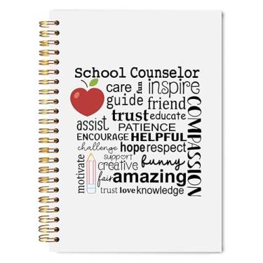 Imagem de Welshower Caderno de presentes para conselheiros escolares 14 x 20 cm, cadernos de diário de apreciação do conselheiro para anotações, presente para terapeutas escolares, terapeutas, capa dura