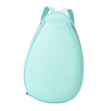 Imagem de Fenteer Mochila impermeável para tênis, ideal para pickleball e badminton, Light Blue S