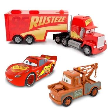 Imagem de Trio Radical Carros 3 com Relâmpago Macqueen Mack e Mate Roda Livre - 