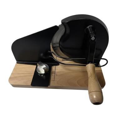 Imagem de Fxzqgnh Fatiador de Pão Manual com Manivela para Uso Doméstico, Fatiador de Frios para Restaurantes, Ideal para Sanduíches de Carne, Preto, Tamanho real
