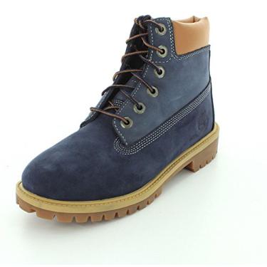 Imagem de Bota Timberland Pokey Pine de 15 cm com fecho de zíper lateral, Azul, 5 Big Kid
