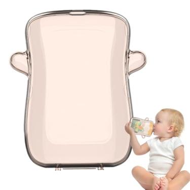 Imagem de Shakven Suporte para bolsa de comida para bebê, suporte para bolsa para criança,Porta-caixas de suco para bebês - Suporte para caixa de leite anti-derramamento, garrafa reutilizável de comida para