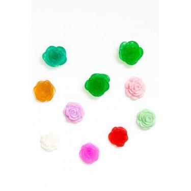 Imagem de Kit com 100 Sabonetes Rosa Encantada Decorativos em Glicerina Perfumados Essência Mamãe Bebê para Lembrancinhas de Aniversário, Batizado, Chá e Eventos (100, Sortido)