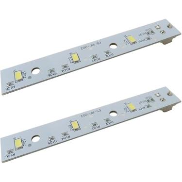 Imagem de Gxcdizx 2 placas de luz LED para refrigeradores GE GSE25GGPHCWW GSE25GSHNCSS GSE25GYPBCFS GSE25GYPECFS GSE25GYPFCFS, substitui WR55X26671, PS11767930, AP6035586