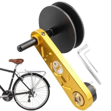 Imagem de Shakven Tensor de corrente de velocidade única, tensor ajustador de corrente de bicicletas, Guia de corrente para bicicletas com ajustador de tensor de corrente para bicicletas de alta resistência,