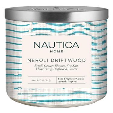 Imagem de Vela de cera de mistura de soja Neroli Driftwood, 411 g, por Nautica