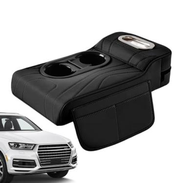 Imagem de Capa Para O Console Central Do Automóvel - Almofada De Couro Com Reforço Para Descanso | Almofada Para Apoio De Braço Do Console,Para SUV, RV, Caminhão, Sedã, Automóvel