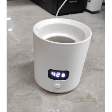 Imagem de YUWENUS Aquecedor elétrico de cera sem fio, dispositivo de derretimento de cera perfumada sem chama para fragrância doméstica