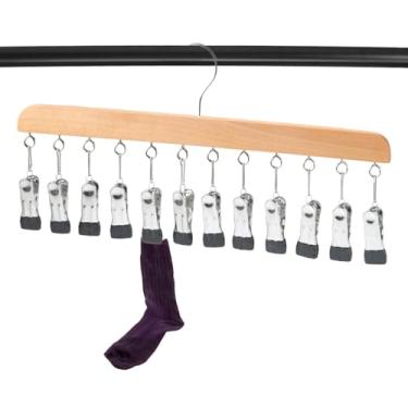 Imagem de Cabide organizador de chapéus para armário, Cap Holder e Hat Organizer Hanger com 12 clipes de armazenamento, Suporte para bonés, suporte para chapéus, 12 clipes de armazenamento, armário e acessórios