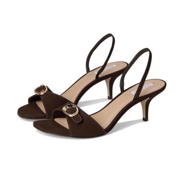 Imagem de Steve Madden Sandália feminina de salto Henrietta, Nobuck marrom, 40