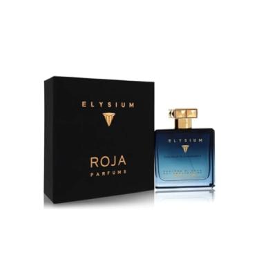Imagem de PERFUME ROJA E L Y S I U M Parfum, Fragrância Masculina Premium, Frasco Azul Degradê com Tampa Dourada, Perfume de Luxo 100ml