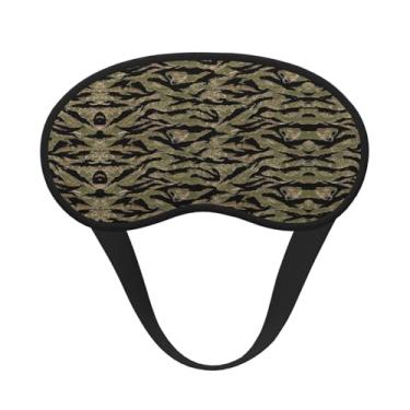 Imagem de Máscara de dormir blackout com estampa camuflada de tigre, máscara para os olhos, leve, macia, para dormir, meditação, viagem, ioga